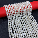 Irregular Shape AA Natural Freshwater Pearl Straight Hole Loose Pearl Beads