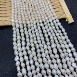 Irregular Shape AA Natural Freshwater Pearl Straight Hole Loose Pearl Beads