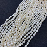 Irregular Shape AA Natural Freshwater Pearl Straight Hole Loose Pearl Beads