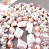 Natural Freshwater Pearl Stone Beads Irregular DIY Spacer Strand 15 Inch