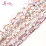 Natural Freshwater Pearl Stone Beads Irregular DIY Spacer Strand 15 Inch