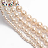 AA+ Pink Shell Pearl Round Spacer Beads For DIY Bracelet Necklace 15''