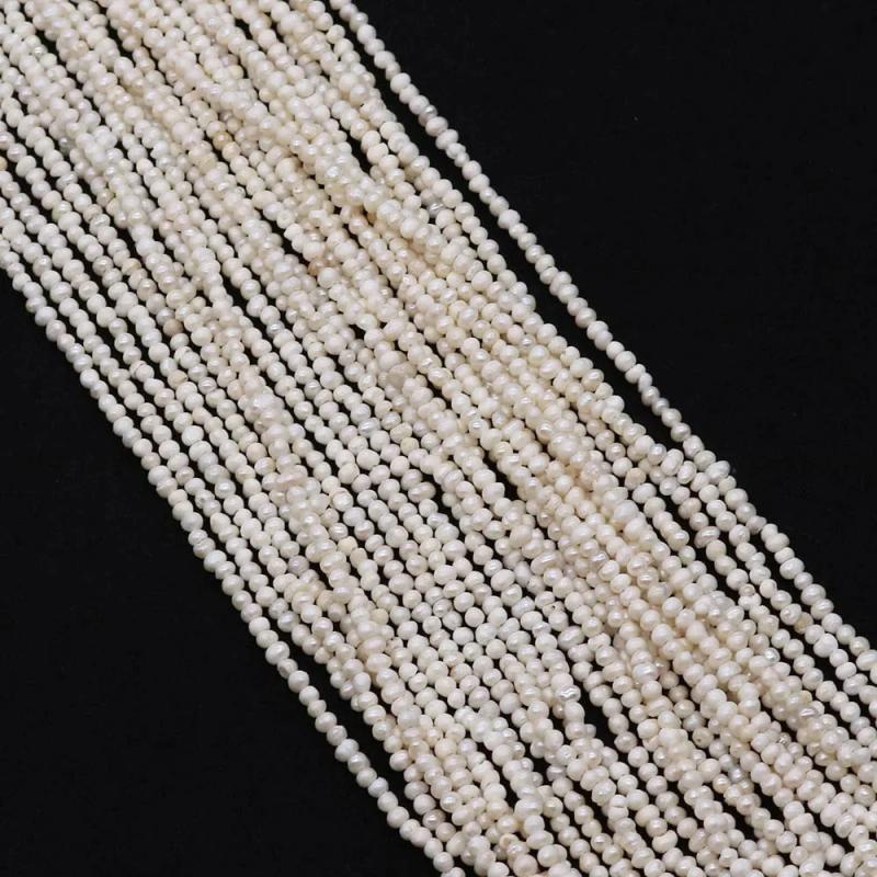 Baroque Freshwater Pearl Bead for DIY Necklace Jewelry 3-4mm