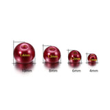 100Pcs Glass Bead Round Spacer Bead for Jewelry Making