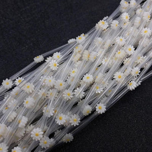 5pcs/bag Daisy Sunflower MOP Shell Beads for DIY Jewelry Making
