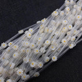5pcs/bag Daisy Sunflower MOP Shell Beads for DIY Jewelry Making
