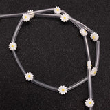 5pcs/bag Daisy Sunflower MOP Shell Beads for DIY Jewelry Making