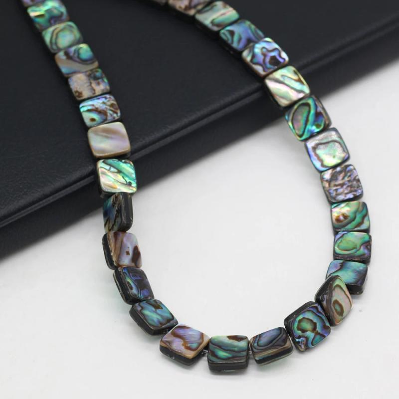 5 Pcs Abalone Shell Square Mother of Pearl DIY Jewelry Making Necklace Bracelet