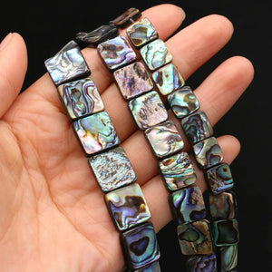 5 Pcs Abalone Shell Square Mother of Pearl DIY Jewelry Making Necklace Bracelet
