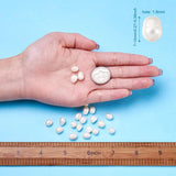 20pcs Natural Seashell Oval Pearl Beads for DIY Jewelry Making 7~10x7~8mm