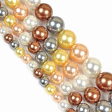 6-12mm Pearl Shell DIY Pendant Necklace Jewelry Natural Round Beads