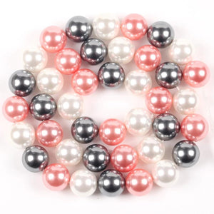 Pink Shell Pearls Spacer Beads 6/8/10/12mm
