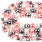 Pink Shell Pearls Spacer Beads 6/8/10/12mm