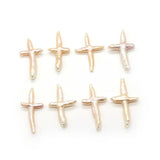 Baroque Pearls Irregular Cross Beads 20-50mm Charm DIY Jewelry