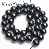 AA+ Rainbow Plated Shell Pearl Round Bead 6/8/10/12mm