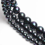 AA+ Rainbow Plated Shell Pearl Round Bead 6/8/10/12mm