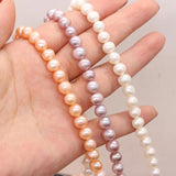 7-8mm Freshwater Pearl Beads Natural Potato Shape for Jewelry Making