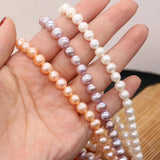 7-8mm Freshwater Pearl Beads Natural Potato Shape for Jewelry Making