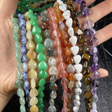 Heart Shape Agate Beads for Jewelry Making DIY