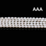 AAA Natural Freshwater Pearl High Rice Shape Purple Pink Jewelry DIY