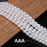 AAA Natural Freshwater Pearl High Rice Shape Purple Pink Jewelry DIY