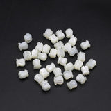 5pcs Mother of Pearl Shell Beads Carved Tulip Rose Seashell Loose Bead