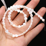 Mother of Pearl Heart Shape Shell Beads for Jewelry Making DIY