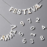 26 Capital Letters Arabic Numerals Mother Of Pearl Shell Beads Charm