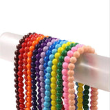 Glass Pearls Round Beads DIY Bracelet Earrings Necklace for Jewelry Making