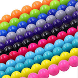 Glass Pearls Round Beads DIY Bracelet Earrings Necklace for Jewelry Making