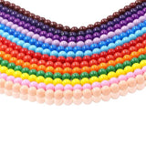 Glass Pearls Round Beads DIY Bracelet Earrings Necklace for Jewelry Making