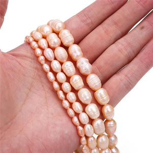 10pcs Natural Freshwater Pearl Rice Beads Jewelry Making DIY Bracelet Necklace