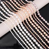 10pcs Natural Freshwater Pearl Rice Beads Jewelry Making DIY Bracelet Necklace