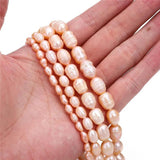 10pcs Natural Freshwater Pearl Rice Beads Jewelry Making DIY Bracelet Necklace