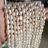 Real Natural Freshwater Pearl Beads Irregular Punch Loose Beads