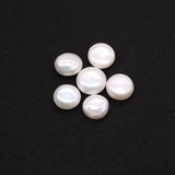 18mm Natural Freshwater Pearl Bead Flat Round for DIY Jewelry Making