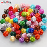 10mm Mixed Bayberry Acrylic Round Pearl Beads DIY Jewelry Bracelet Necklace
