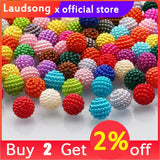 10mm Mixed Bayberry Acrylic Round Pearl Beads DIY Jewelry Bracelet Necklace