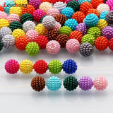 10mm Mixed Bayberry Acrylic Round Pearl Beads DIY Jewelry Bracelet Necklace