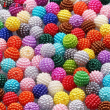 10mm Mixed Bayberry Acrylic Round Pearl Beads DIY Jewelry Bracelet Necklace