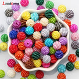10mm Mixed Bayberry Acrylic Round Pearl Beads DIY Jewelry Bracelet Necklace