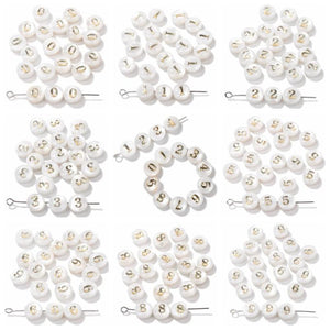 8mm Mother of Pearl Shell Beads for Jewelry Making DIY Bracelet Necklace