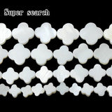 Shell Beads Mother Of Pearl Clover Shape Beads 6 8 10 12 14mm DIY Jewelry Making
