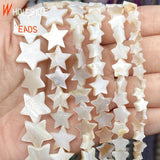 Mother of Pearl Star Spacer Beads 6-15mm 15''