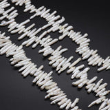 Freshwater Pearl Bead Baroque Toothpick Shape 2pcs
