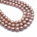 3Pcs Natural Pearl Baroque Beads Round Cross Button DIY Jewelry Making