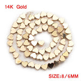 6x5mm Rose Hematite Heart Stone Beads for Jewelry Making