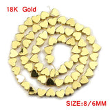 6x5mm Rose Hematite Heart Stone Beads for Jewelry Making