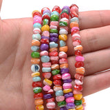 Mother of Pearl Shell Beads 6-8mm for Jewelry Making DIY