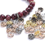 100pcs Flower Rhinestone Beads Czech Crystal Spacer Beads DIY Jewelry Making
